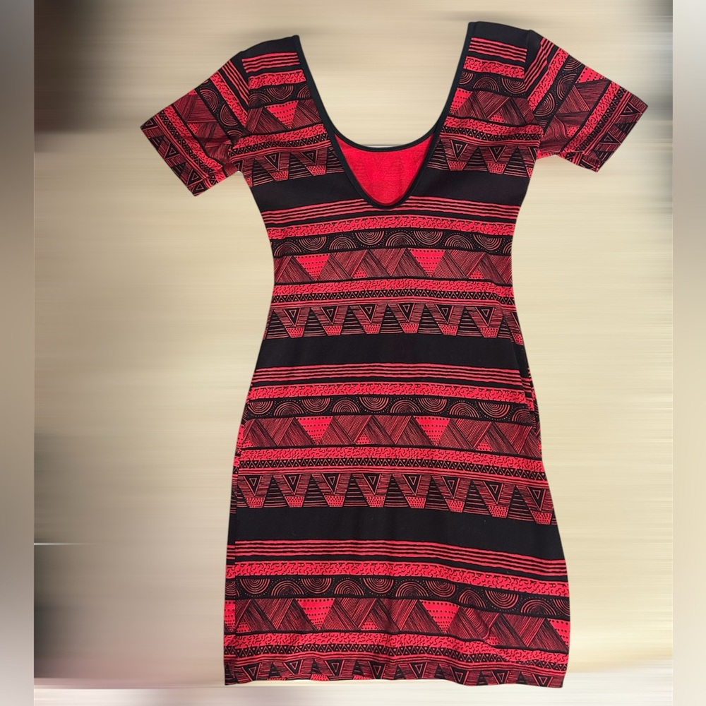 American Apparel AA Aztec print low-back bodycon dress